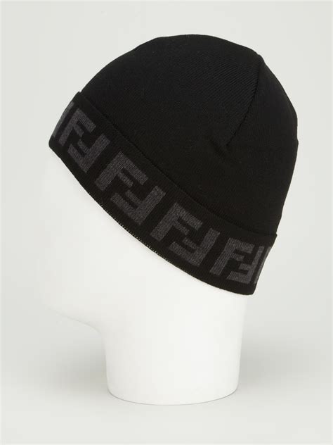 fendi black hat|Fendi beanie black.